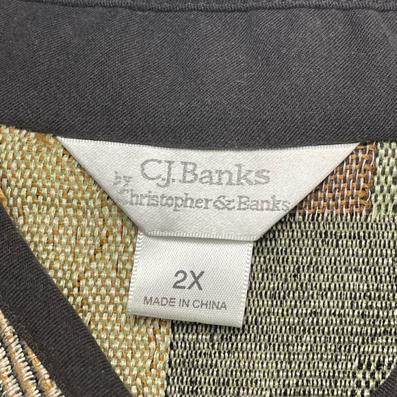 Preloved CJ Banks by Christopher and Banks Tapestry Jacket size 2X - Picture 2 of 9